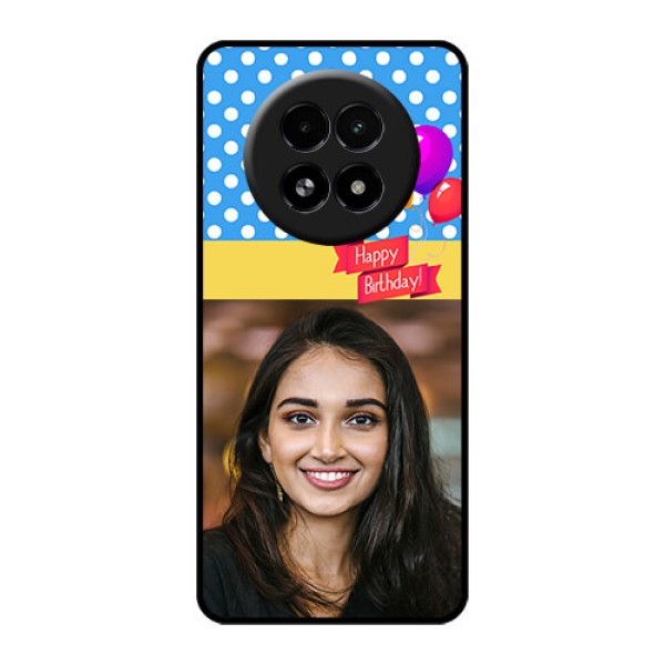 Realme 13 5G Custom Glass Phone Case - Happy Birthday Design