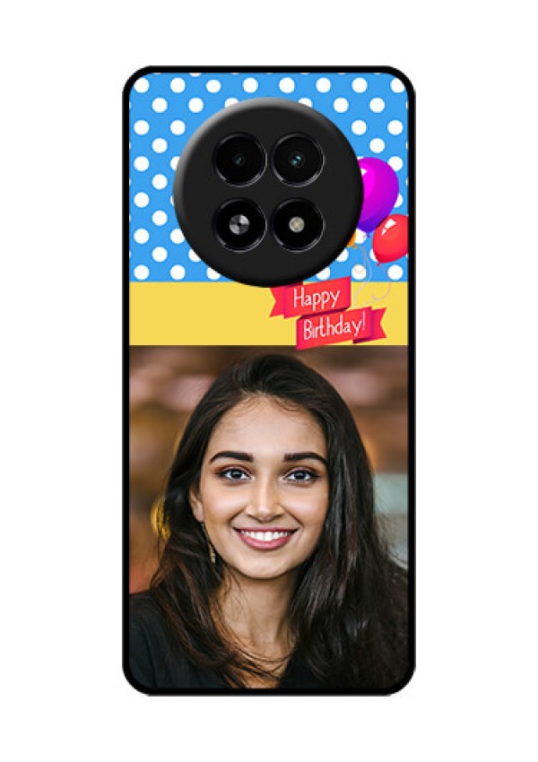 Realme 13 5G Custom Glass Phone Case - Happy Birthday Design