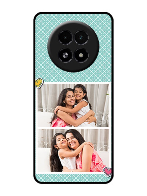 Custom Realme 13 5G Custom Glass Phone Case - 2 Image Holder With Pattern Design