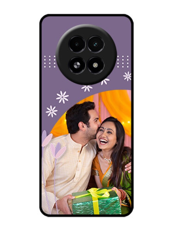 Custom Realme 13 5G Custom Glass Phone Case - Lavender Flowers Design