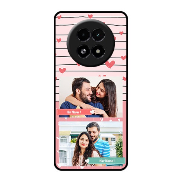Realme 13 5G Custom Glass Phone Case - Photo With Heart Design
