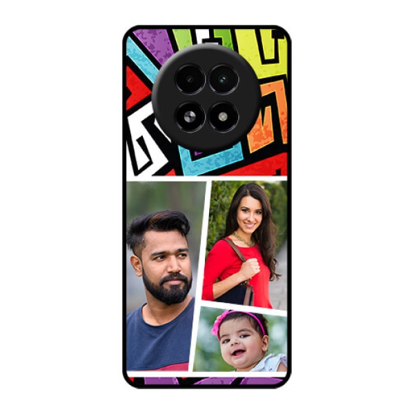 Realme 13 5G Custom Glass Phone Case - Graffiti Pattern Design