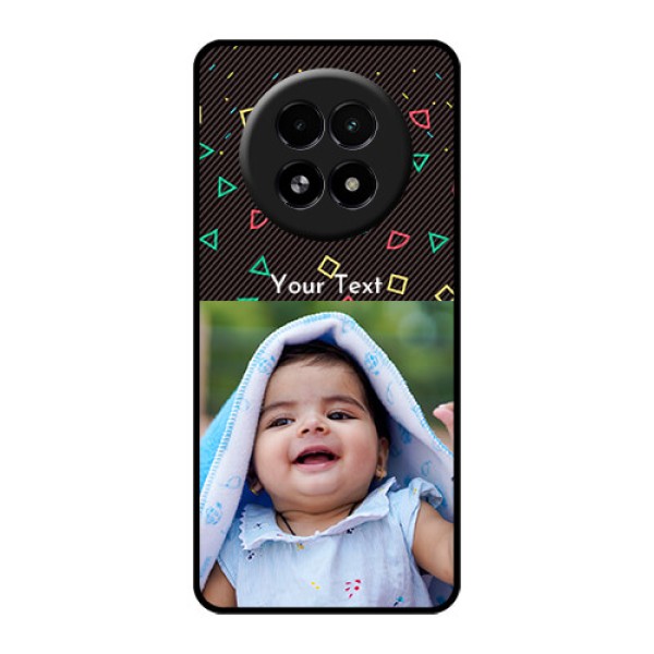 Realme 13 5G Custom Glass Phone Case - With Confetti Birthday Design Realme 13 5G Custom Glass Phone Case - With Confetti Birthday Design