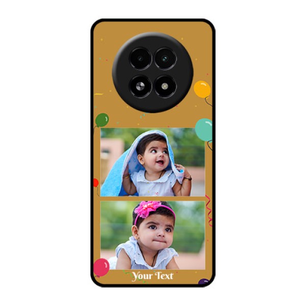 Realme 13 5G Custom Glass Phone Case - Image Holder With Birthday Celebrations Design