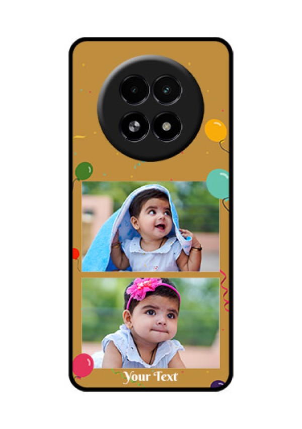 Realme 13 5G Custom Glass Phone Case - Image Holder With Birthday Celebrations Design