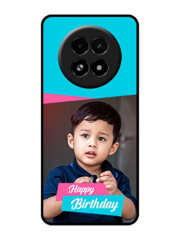 Custom Realme 13 5G Custom Glass Phone Case - Image Holder With 2 Color Design