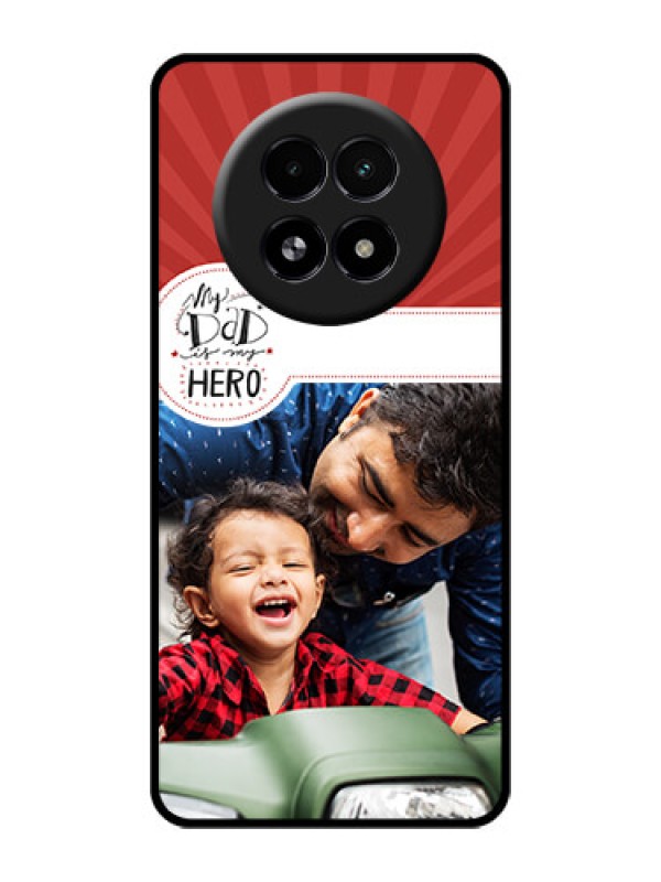 Custom Realme 13 5G Custom Glass Phone Case - My Dad Hero Design
