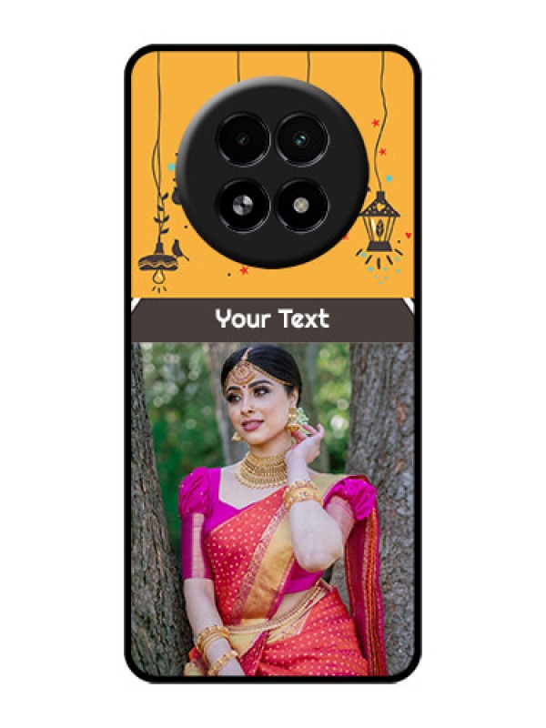 Custom Realme 13 5G Custom Glass Phone Case - With Family Picture And Icons