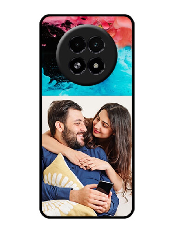 Custom Realme 13 5G Custom Glass Phone Case - Quote With Acrylic Painting Design