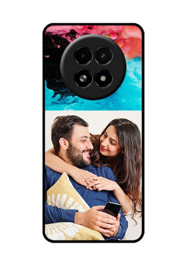 Realme 13 5G Custom Glass Phone Case - Quote With Acrylic Painting Design