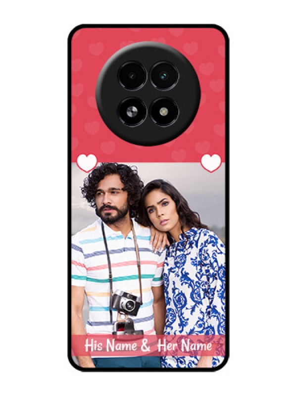 Custom Realme 13 5G Custom Glass Phone Case - Simple Love Design