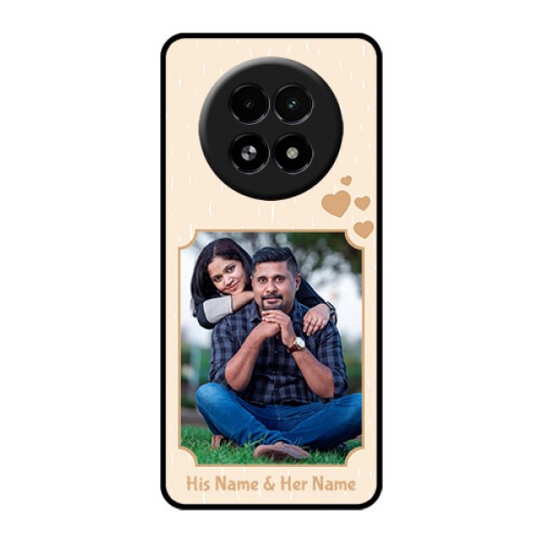 Realme 13 5G Custom Glass Phone Case - With Confetti Love Design