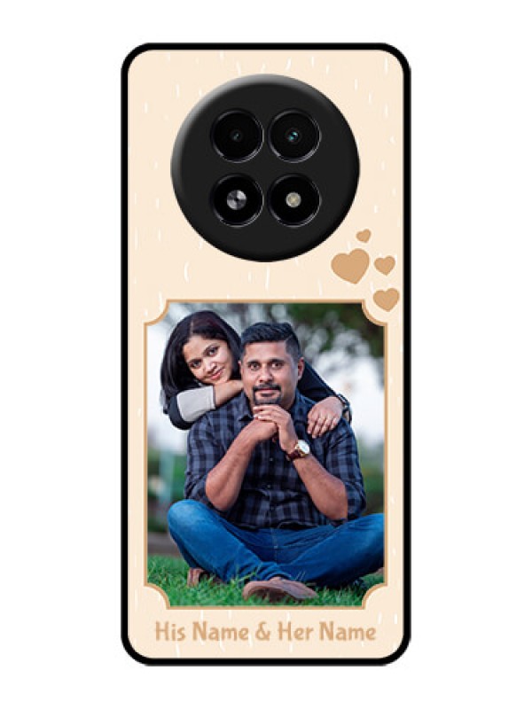 Custom Realme 13 5G Custom Glass Phone Case - With Confetti Love Design