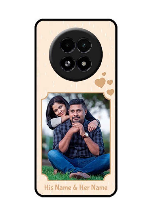 Realme 13 5G Custom Glass Phone Case - With Confetti Love Design
