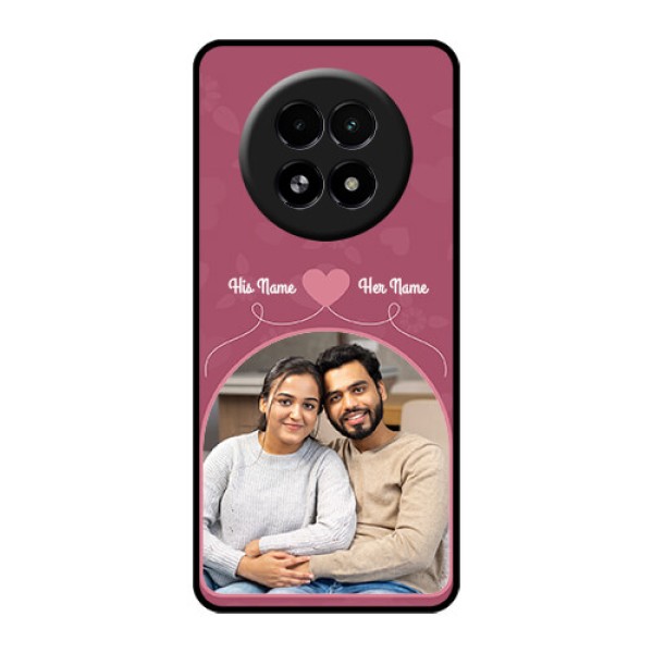 Realme 13 5G Custom Glass Phone Case - Love Floral Design