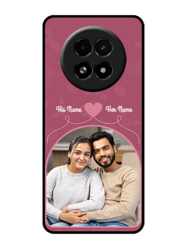 Custom Realme 13 5G Custom Glass Phone Case - Love Floral Design