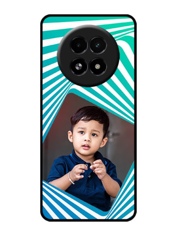 Custom Realme 13 5G Custom Glass Phone Case - Abstract Spiral Design