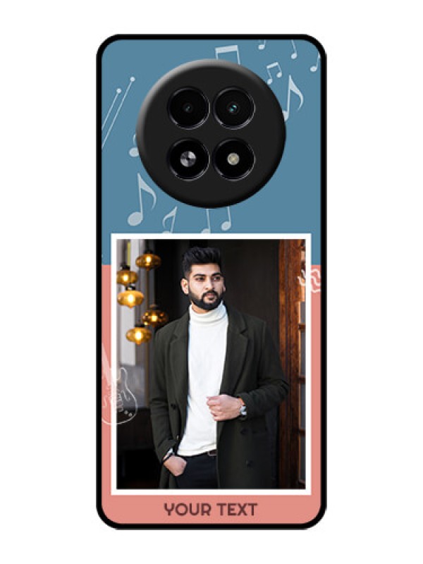 Custom Realme 13 5G Custom Glass Phone Case - With Color Musical Note Design