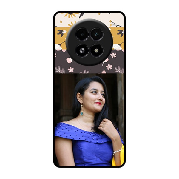 Realme 13 5G Custom Glass Phone Case - Stylish Floral Design
