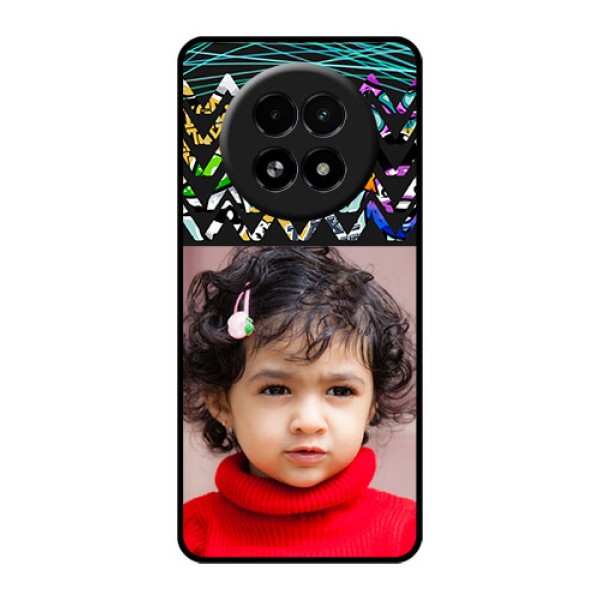 Realme 13 5G Custom Glass Phone Case - Neon Abstract Design