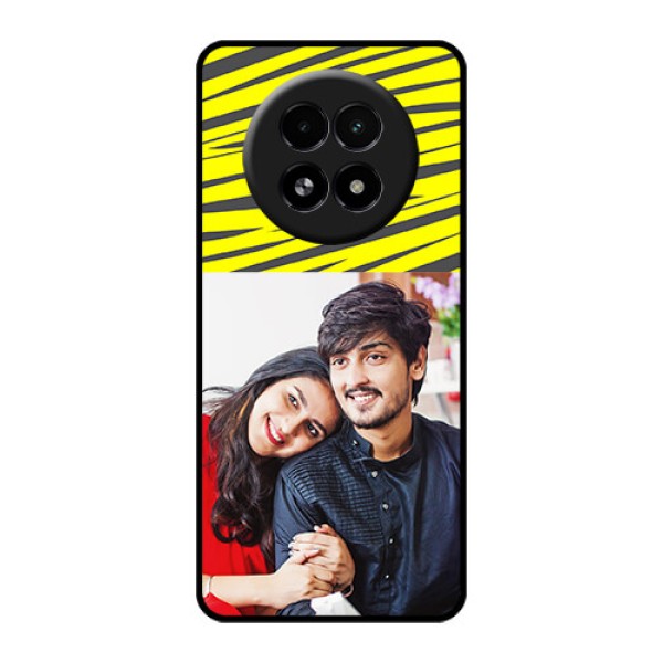 Realme 13 5G Custom Glass Phone Case - Yellow Abstract Design