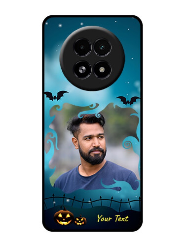 Custom Realme 13 5G Custom Glass Phone Case - Halloween Frame Design