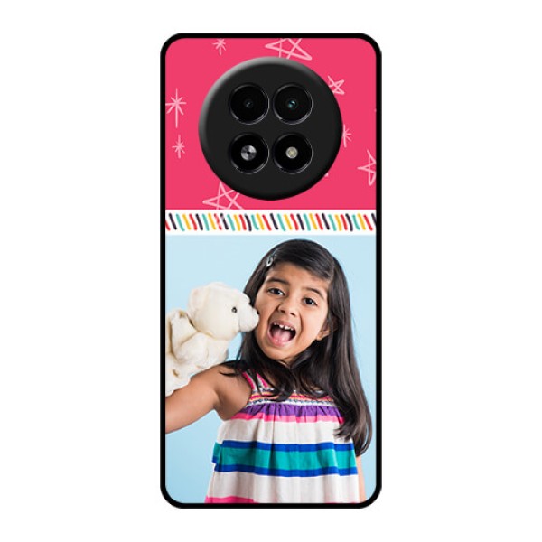 Realme 13 5G Custom Glass Phone Case - Line Art Design