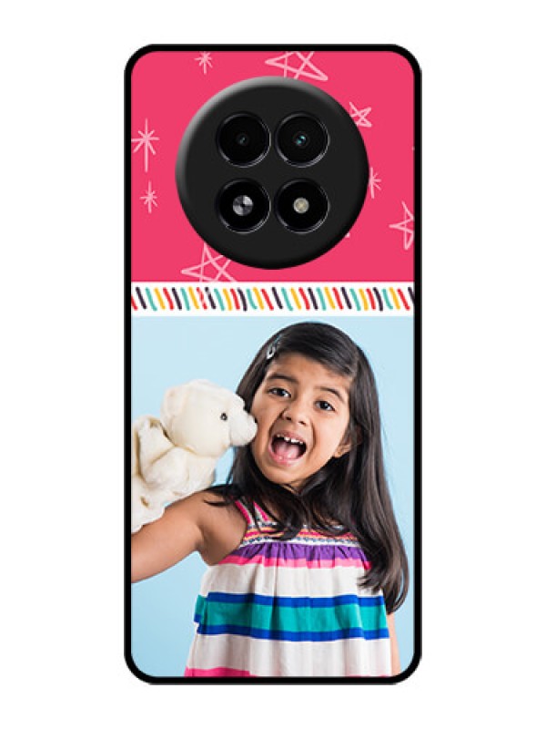 Custom Realme 13 5G Custom Glass Phone Case - Line Art Design