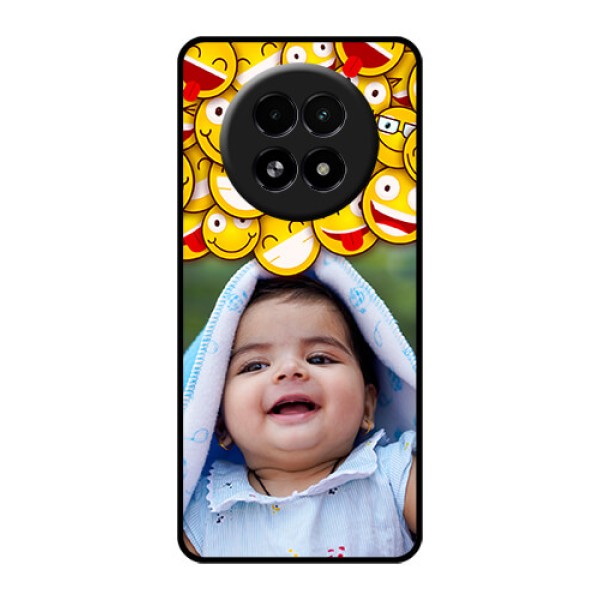 Realme 13 5G Custom Glass Phone Case - With Smiley Emoji Design