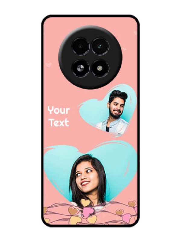 Custom Realme 13 5G Custom Glass Phone Case - Love Doodle Design