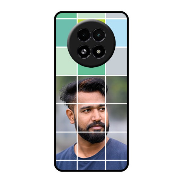 Realme 13 5G Custom Glass Phone Case - With White Box Pattern