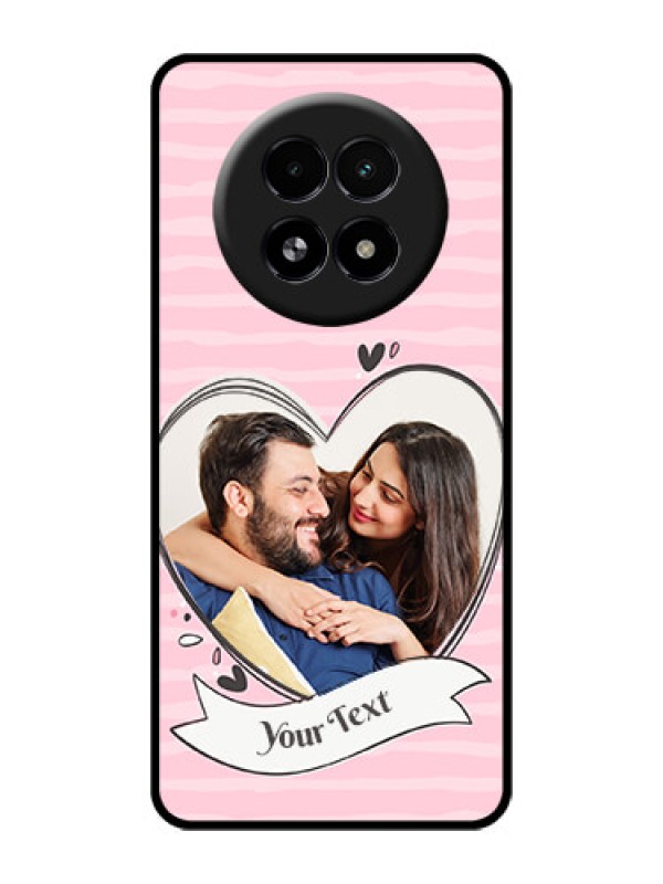 Custom Realme 13 5G Custom Glass Phone Case - Vintage Heart Design