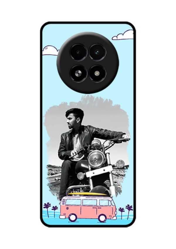 Realme 13 5G Custom Glass Phone Case - Travel and Adventure Design