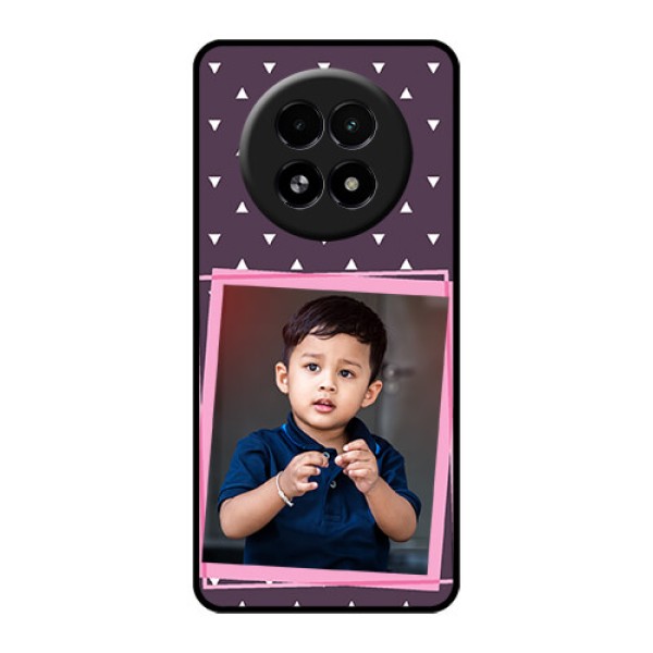 Realme 13 5G Custom Glass Phone Case - Triangle Pattern Dotted Design Realme 13 5G Custom Glass Phone Case - Triangle Pattern Dotted Design