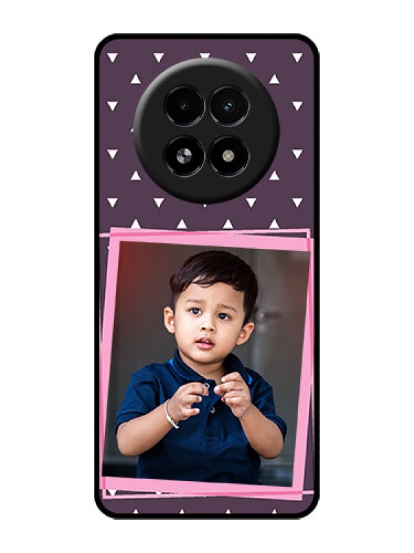 Custom Realme 13 5G Custom Glass Phone Case - Triangle Pattern Dotted Design