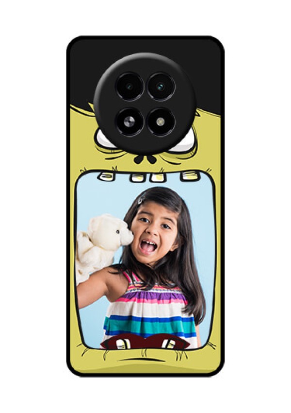 Realme 13 5G Custom Glass Phone Case - Cartoon Monster Back Case Design