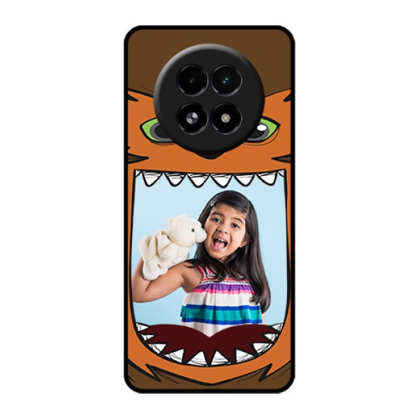 Realme 13 5G Custom Glass Phone Case - Owl Monster Back Case Design Realme 13 5G Custom Glass Phone Case - Owl Monster Back Case Design