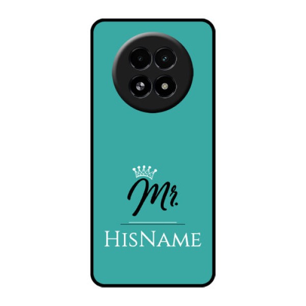 Realme 13 5G Custom Glass Phone Case - Mr With Name Design