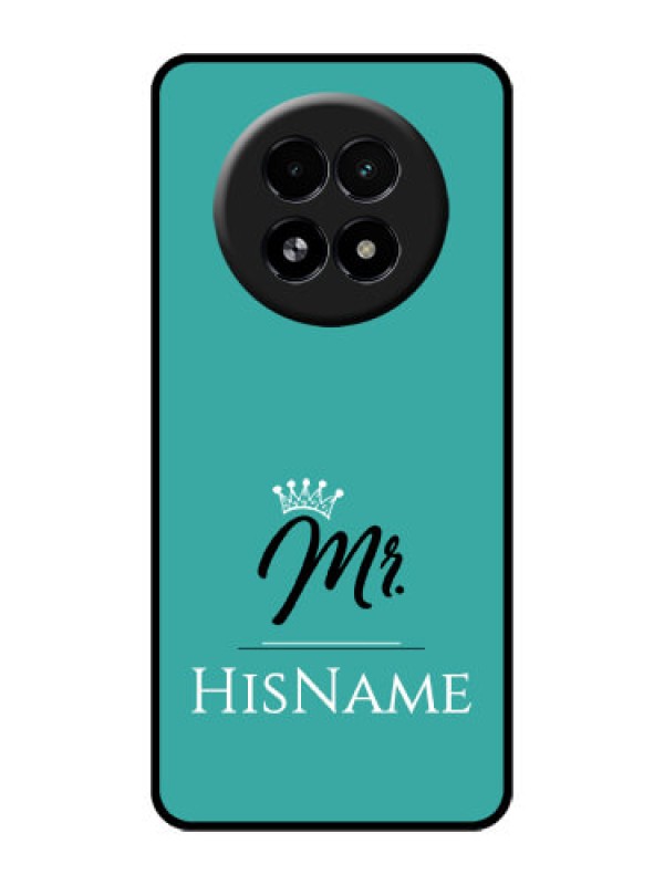 Custom Realme 13 5G Custom Glass Phone Case - Mr With Name Design