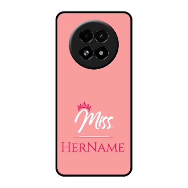 Realme 13 5G Custom Glass Phone Case - Mrs With Name Design
