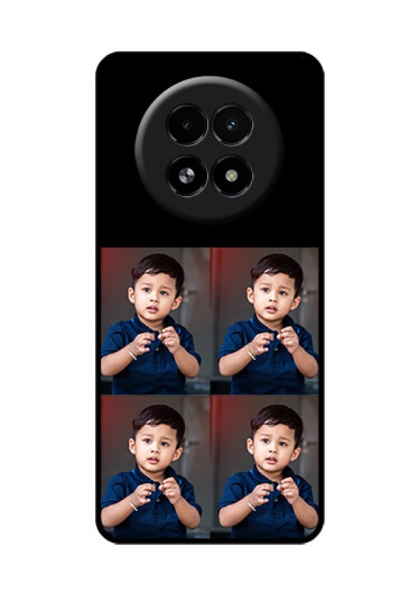 Realme 13 5G Custom Glass Phone Case - 4 Image Holder Design