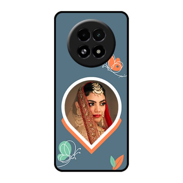 Realme 13 5G Custom Glass Phone Case - Droplet Butterflies Design