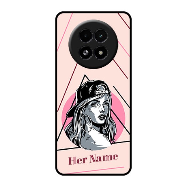 Realme 13 5G Custom Glass Phone Case - Rockstar Girl Design