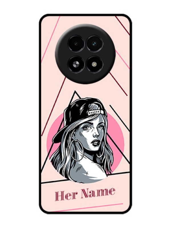 Custom Realme 13 5G Custom Glass Phone Case - Rockstar Girl Design