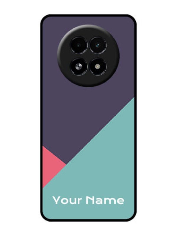 Custom Realme 13 5G Custom Glass Phone Case - Tri Color Abstract Design