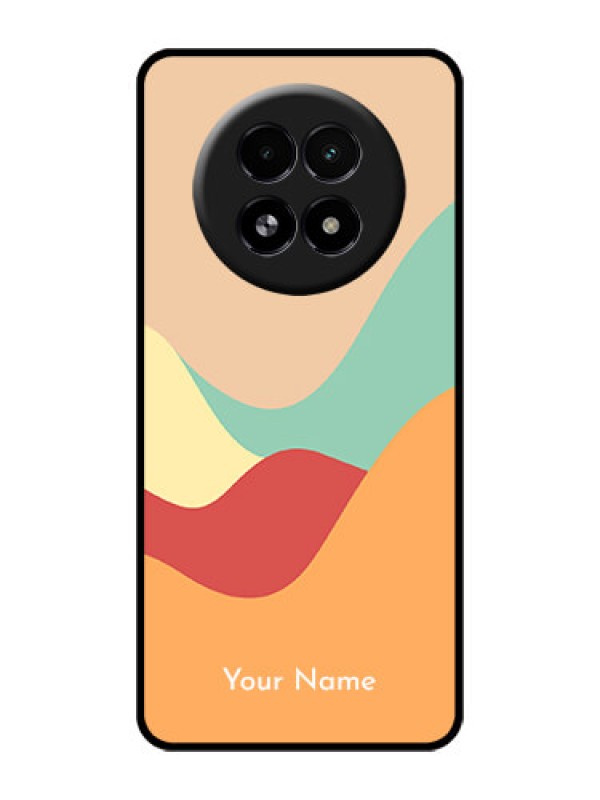 Custom Realme 13 5G Custom Glass Phone Case - Ocean Waves Multi - Colour Design