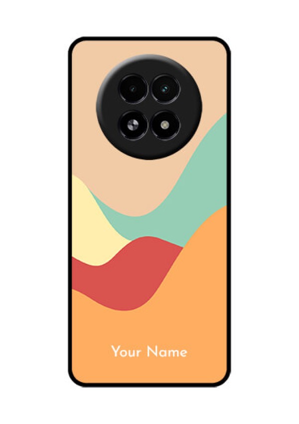 Realme 13 5G Custom Glass Phone Case - Ocean Waves Multi - Colour Design