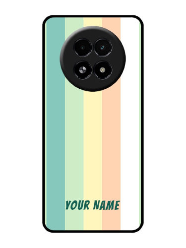 Custom Realme 13 5G Custom Glass Phone Case - Multi - Colour Stripes Design