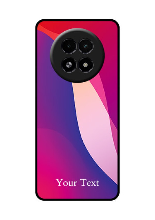 Realme 13 5G Custom Glass Phone Case - Digital Abstract Overlap Design