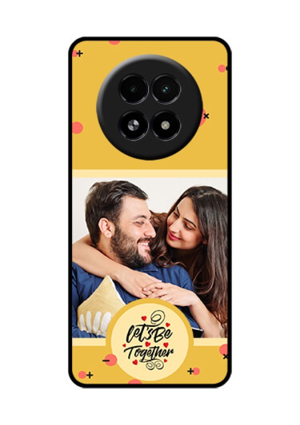 Realme 13 5G Custom Glass Phone Case - Lets Be Together Design